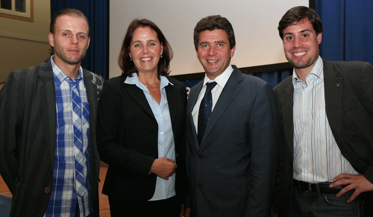 Meine Helfer: Hannes Boyer, Eva Koloseus und Franz X. Hebenstreit